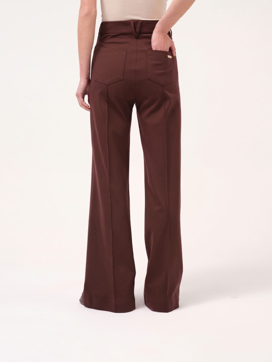 Knit trousers with pockets