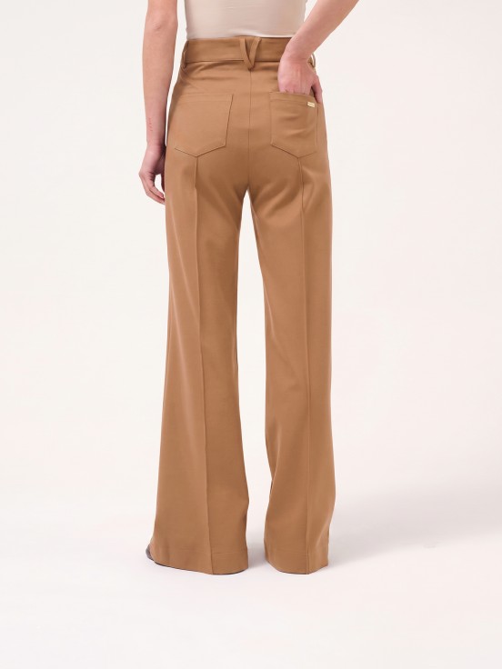 Knit trousers with pockets