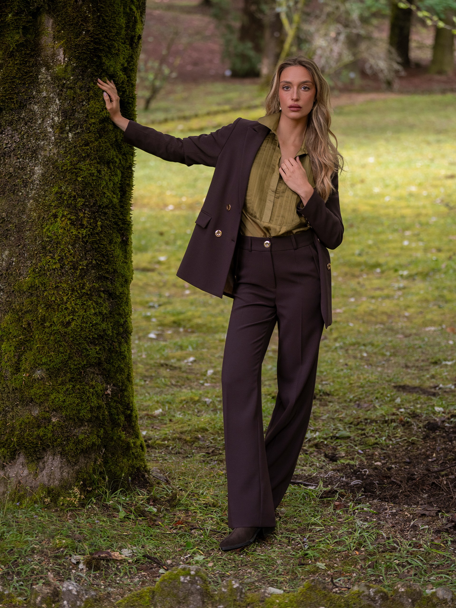 Plain trousers