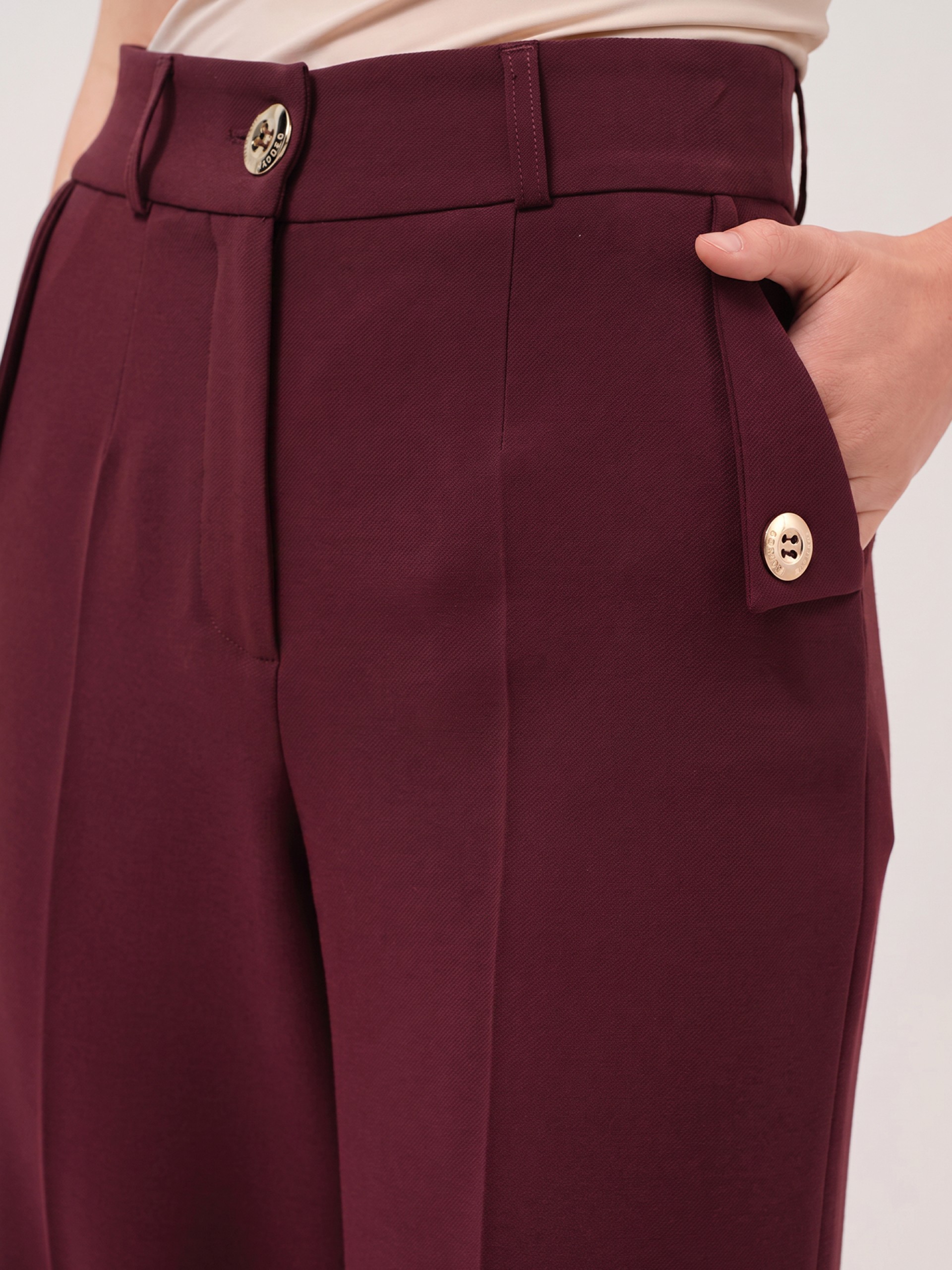 Plain trousers