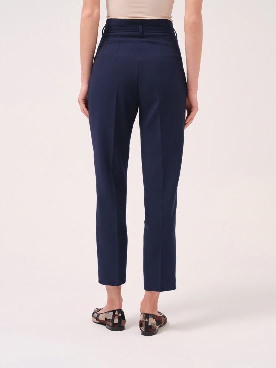 Classic trousers with decorative belt