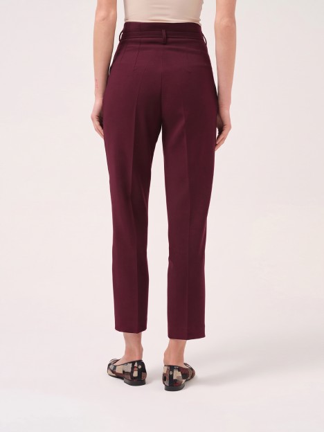Classic trousers with decorative belt Classic trousers with decorative belt