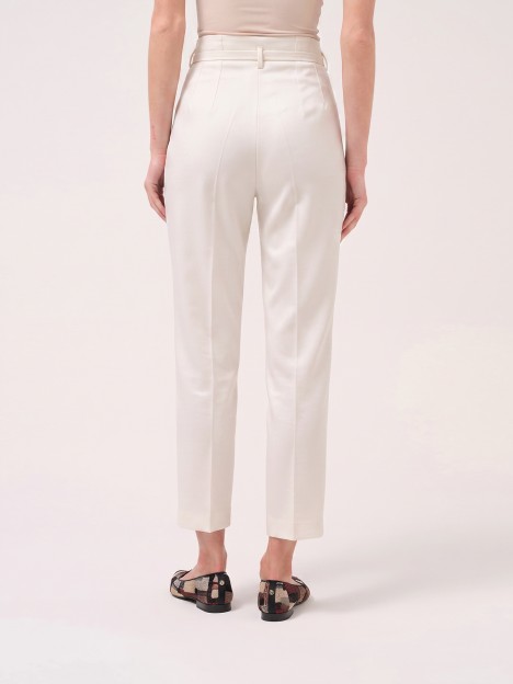 Classic trousers with decorative belt Classic trousers with decorative belt