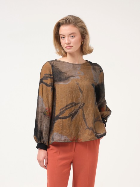 Blusa de estampado floral