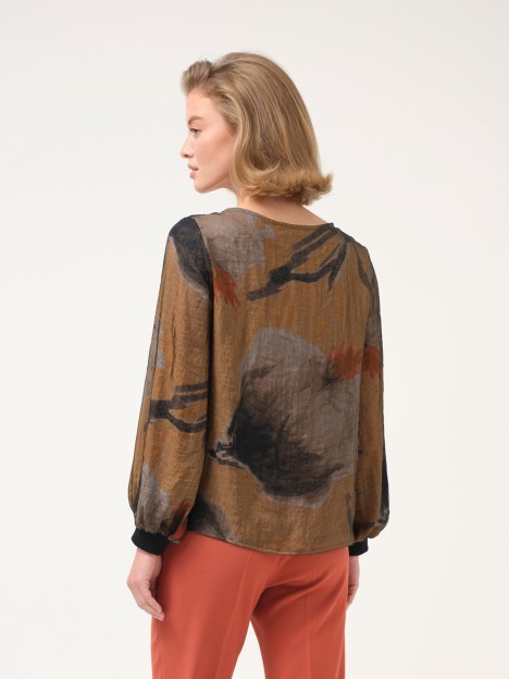 Blusa de estampado floral