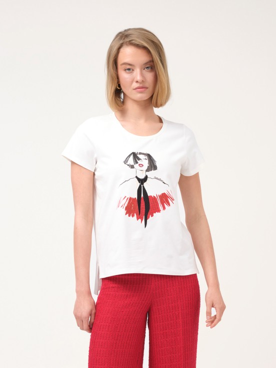 T-shirt com estampado