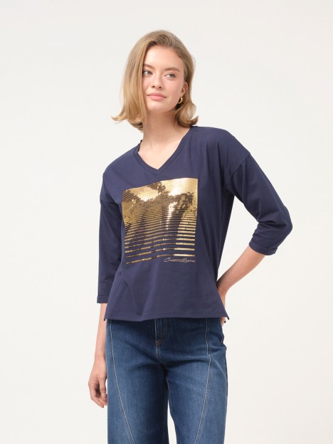 Camisola com mangas 3/4