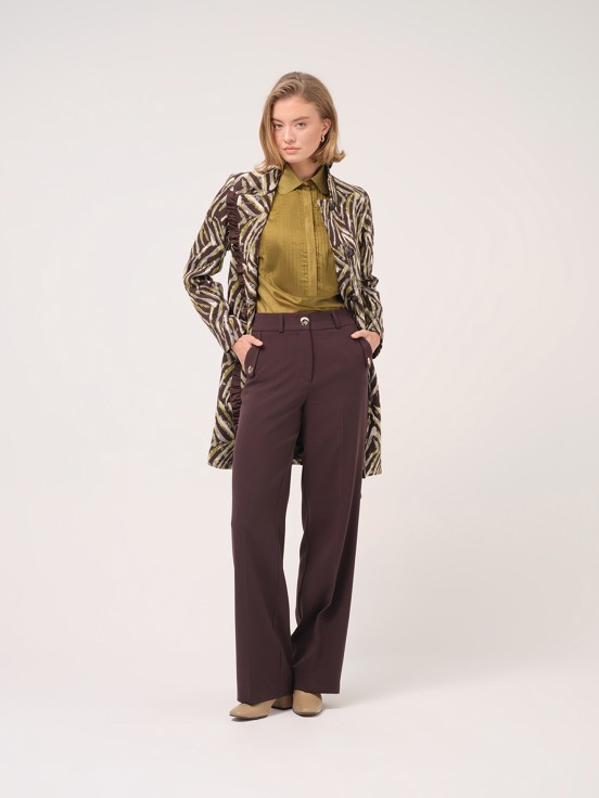 Blouse with pintucks