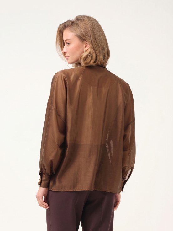 Blouse with pintucks