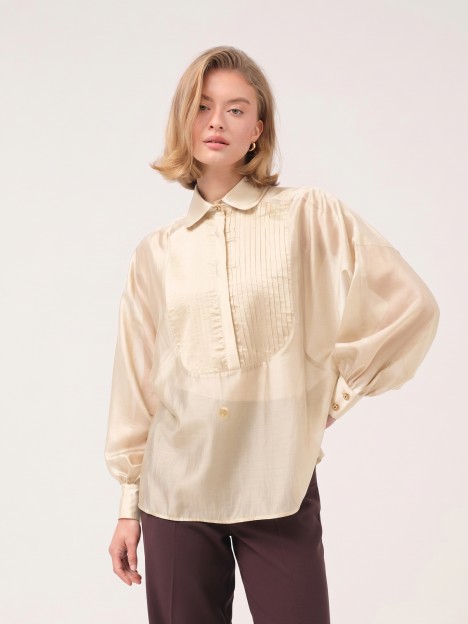 Blouse with pintucks Blouse with pintucks