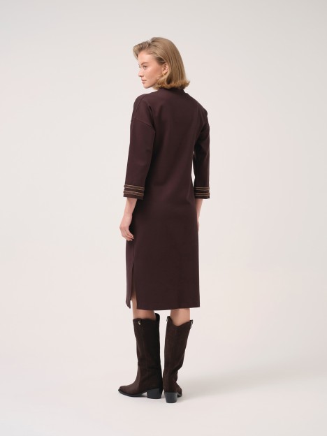 Vestido midi de malha