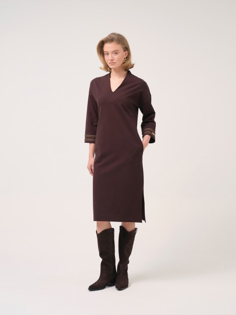 Vestido midi de malha