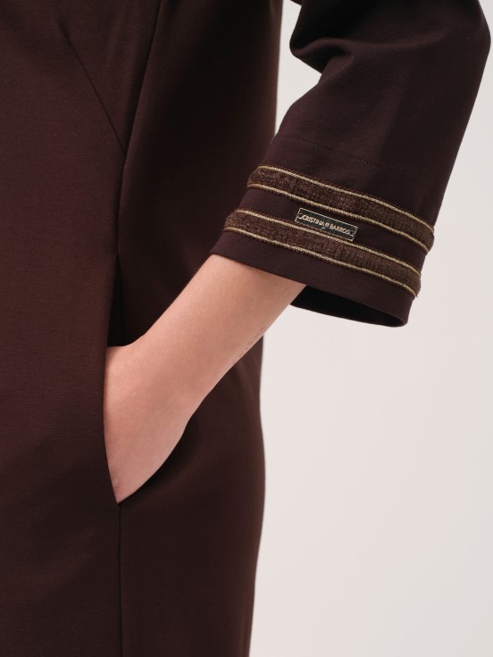 Vestido midi de malha