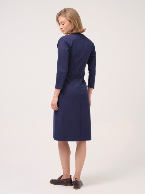 Vestido midi de malha com n�