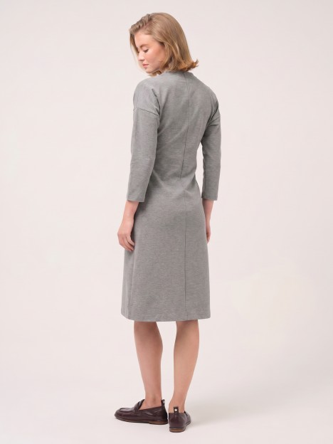 Midi knit dress with knot Midi knit dress with knot
