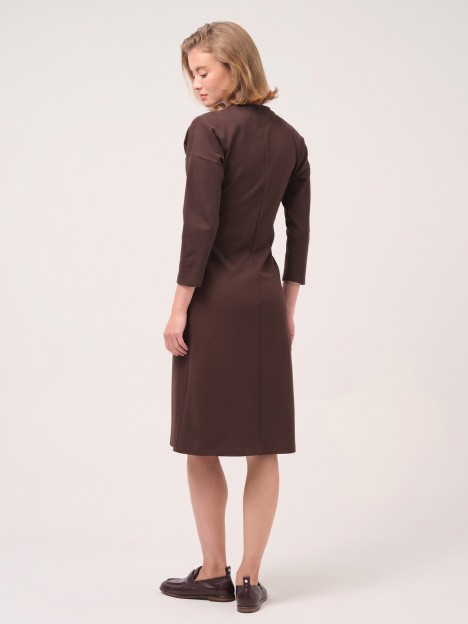 Midi knit dress with knot Midi knit dress with knot