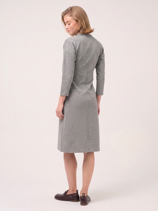 Midi knit dress with knot