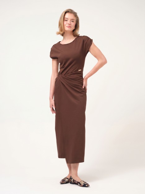 Long knitted wrap dress Long knitted wrap dress