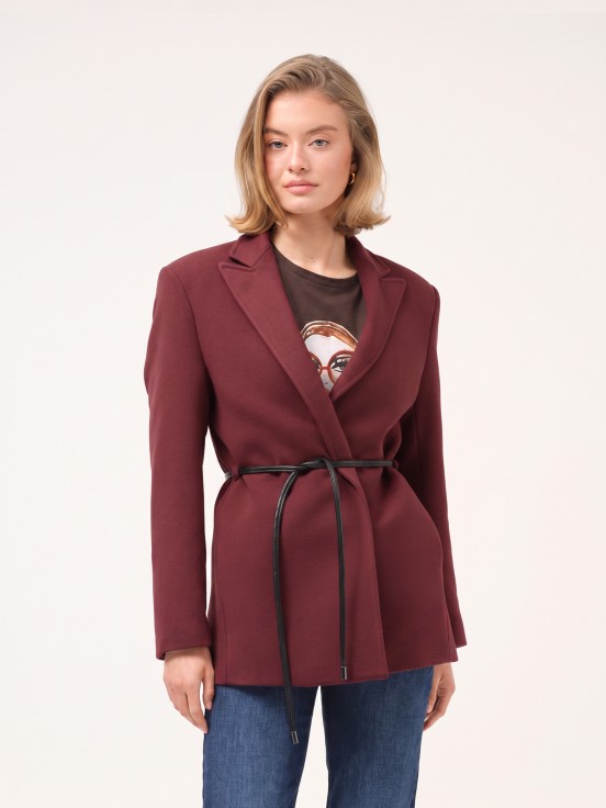 Blazer de fazenda com cinto