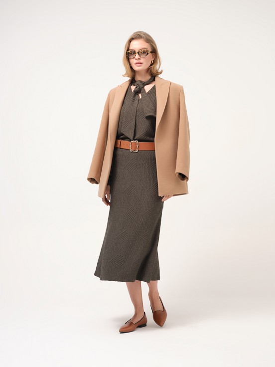 Blazer de fazenda com cinto