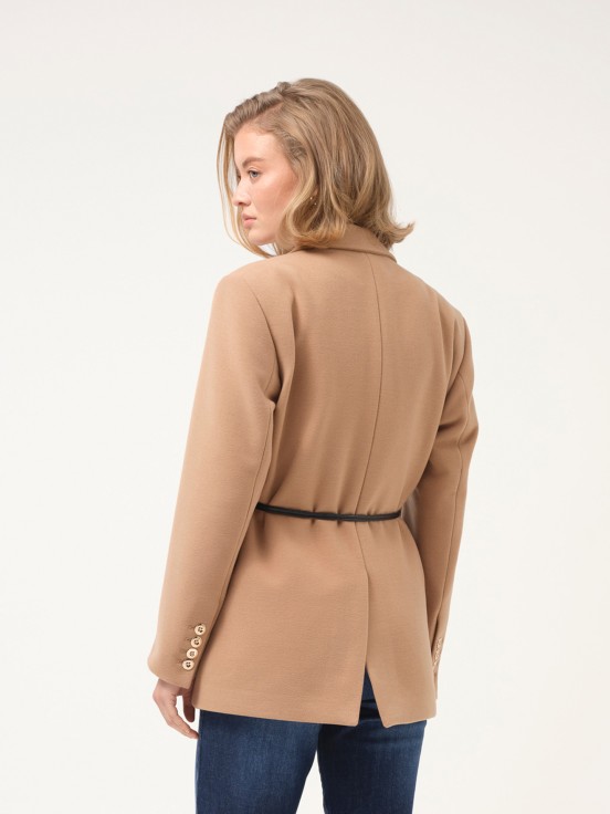 Blazer de fazenda com cinto