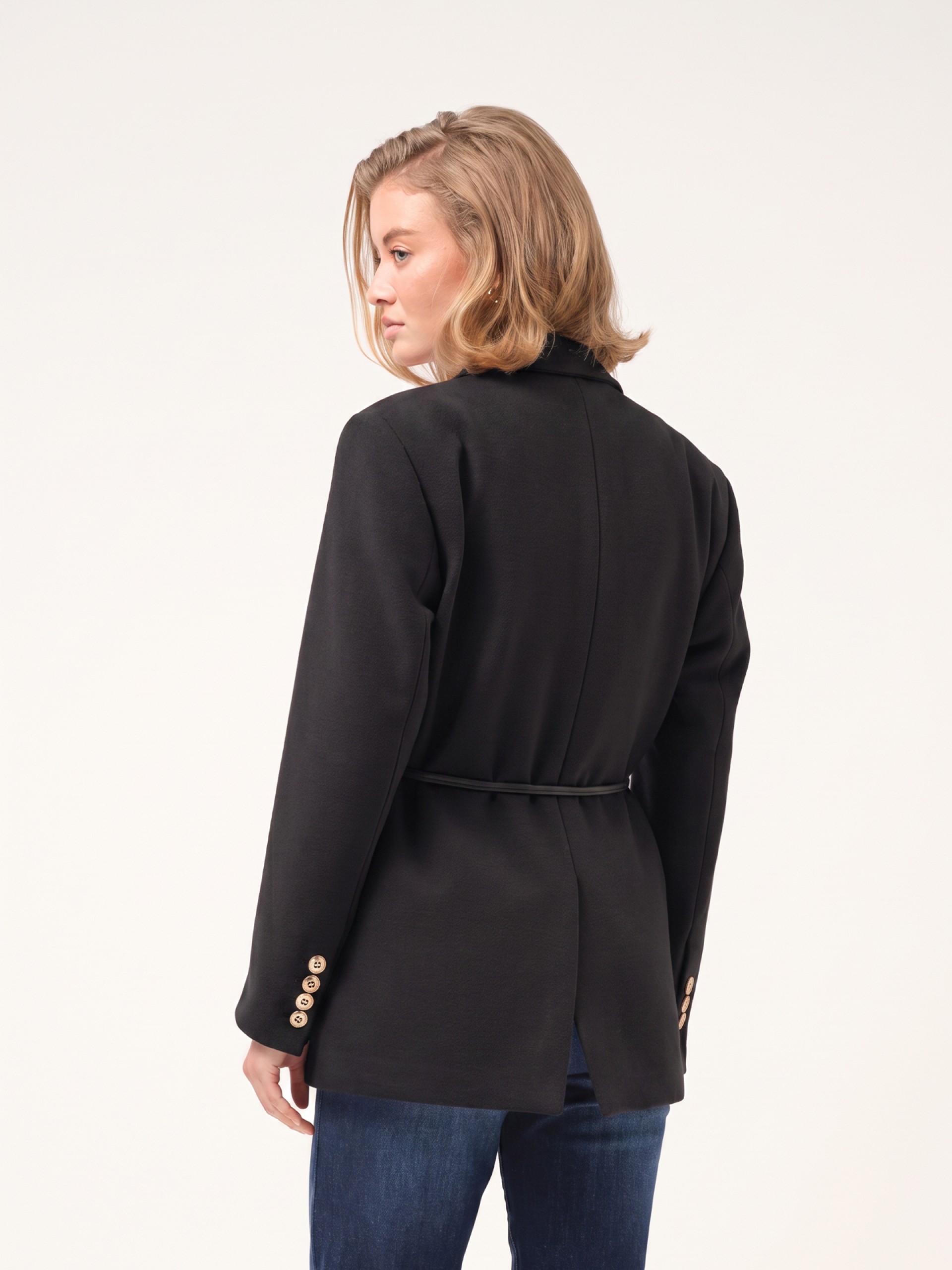Blazer de fazenda com cinto