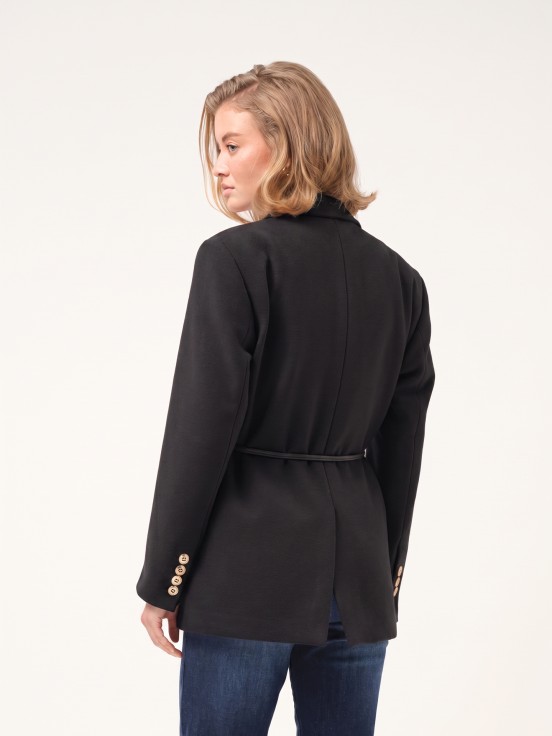 Blazer de fazenda com cinto