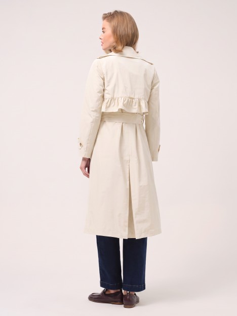 Trench coat with ruffle Trench coat with ruffle