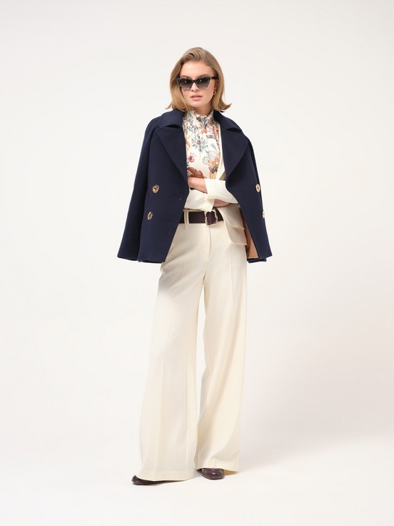 Woven short coat