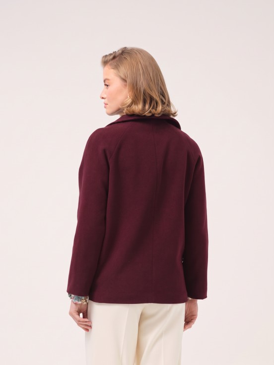 Woven short coat
