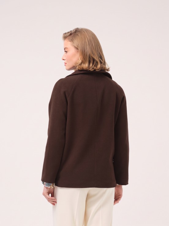 Woven short coat