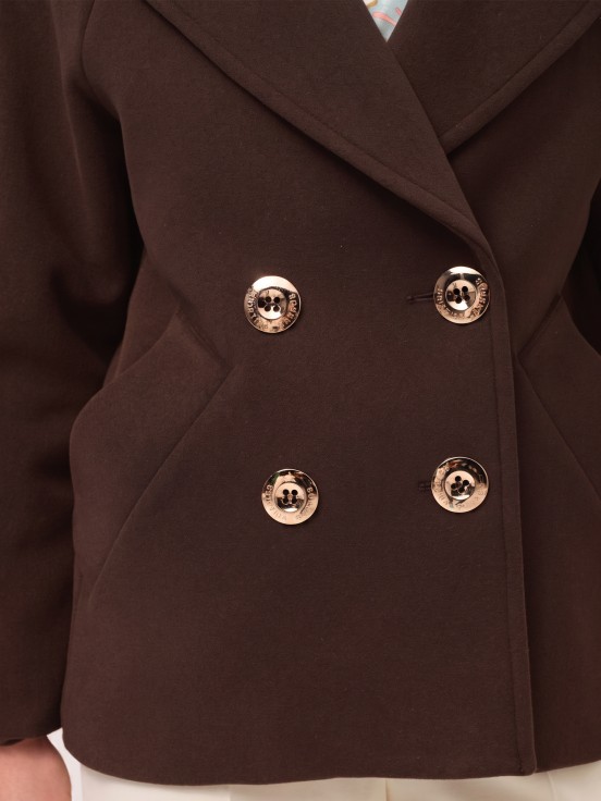 Woven short coat
