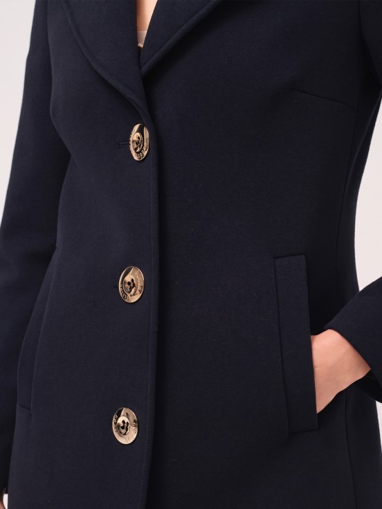 Fitted midi coat