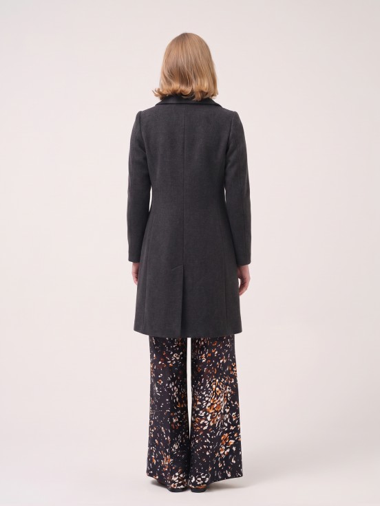 Fitted midi coat