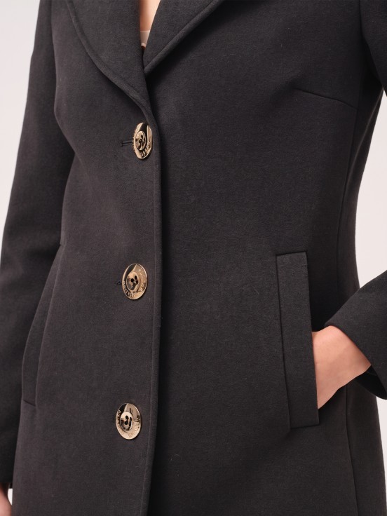 Fitted midi coat