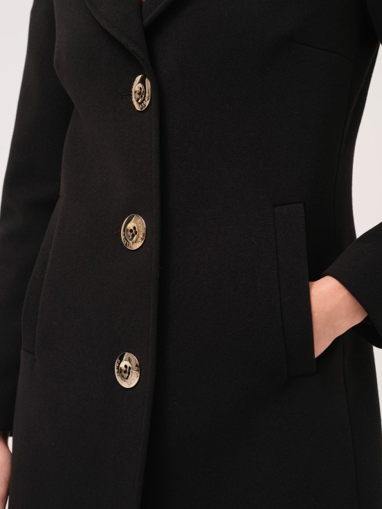 Fitted midi coat