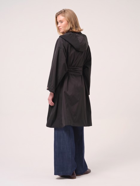 Hooded rain cape