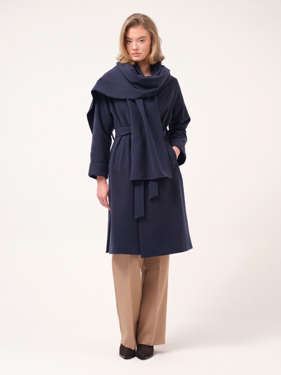 Casaco midi robe