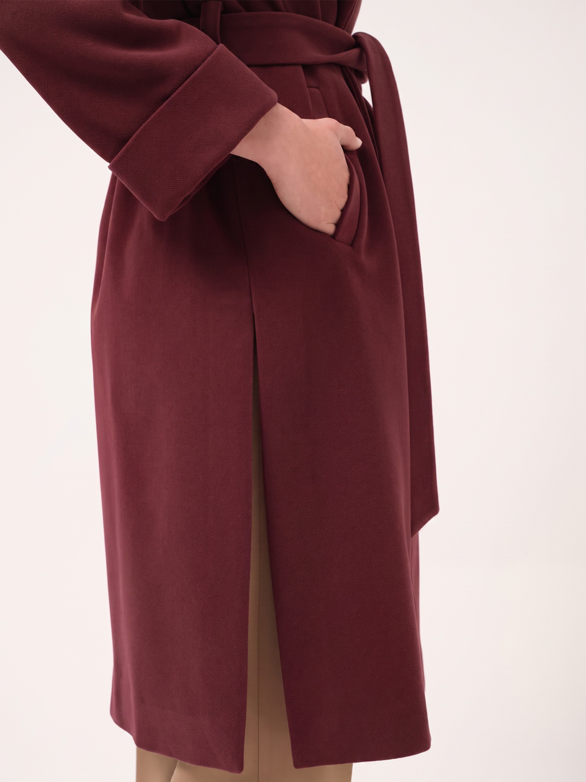 Midi robe coat