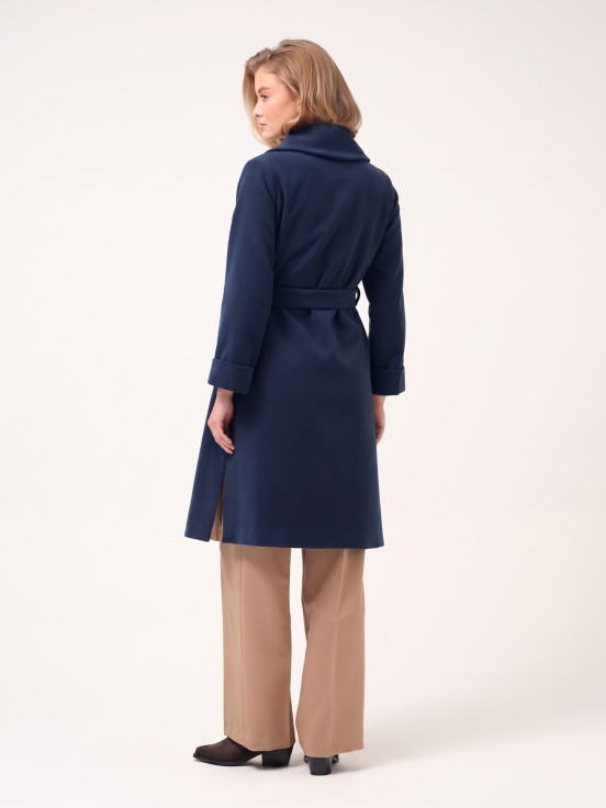 Casaco midi robe