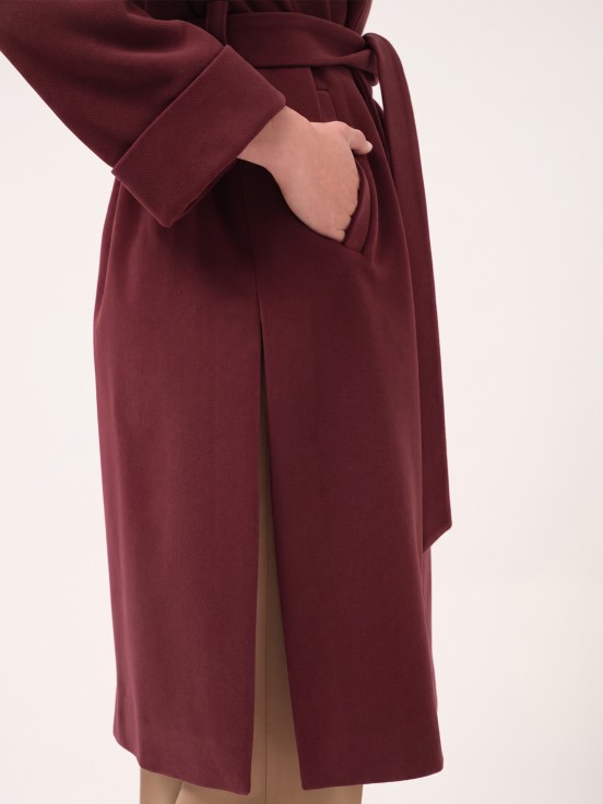 Midi robe coat