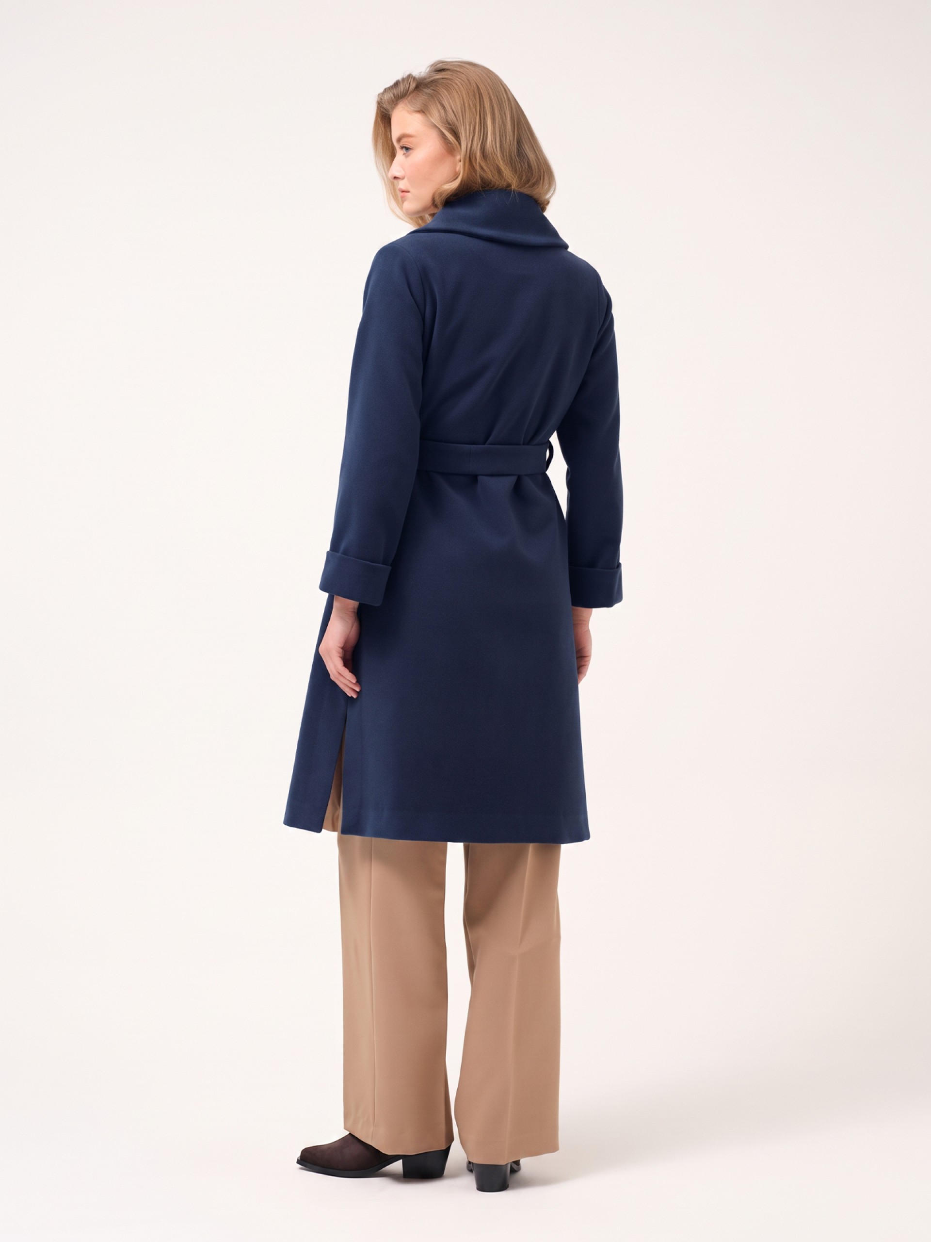 Casaco midi robe