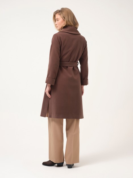 Casaco midi robe