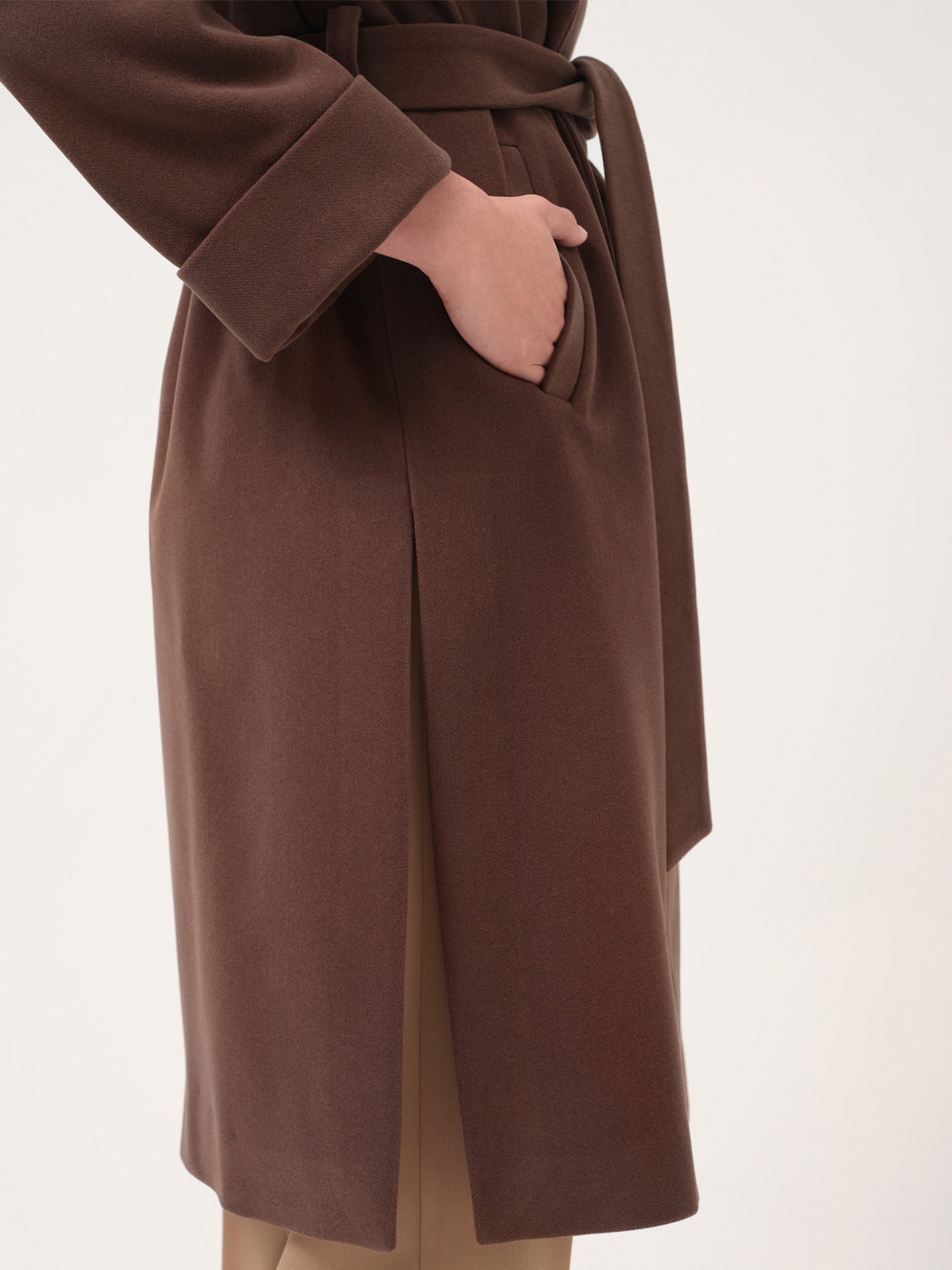 Midi robe coat