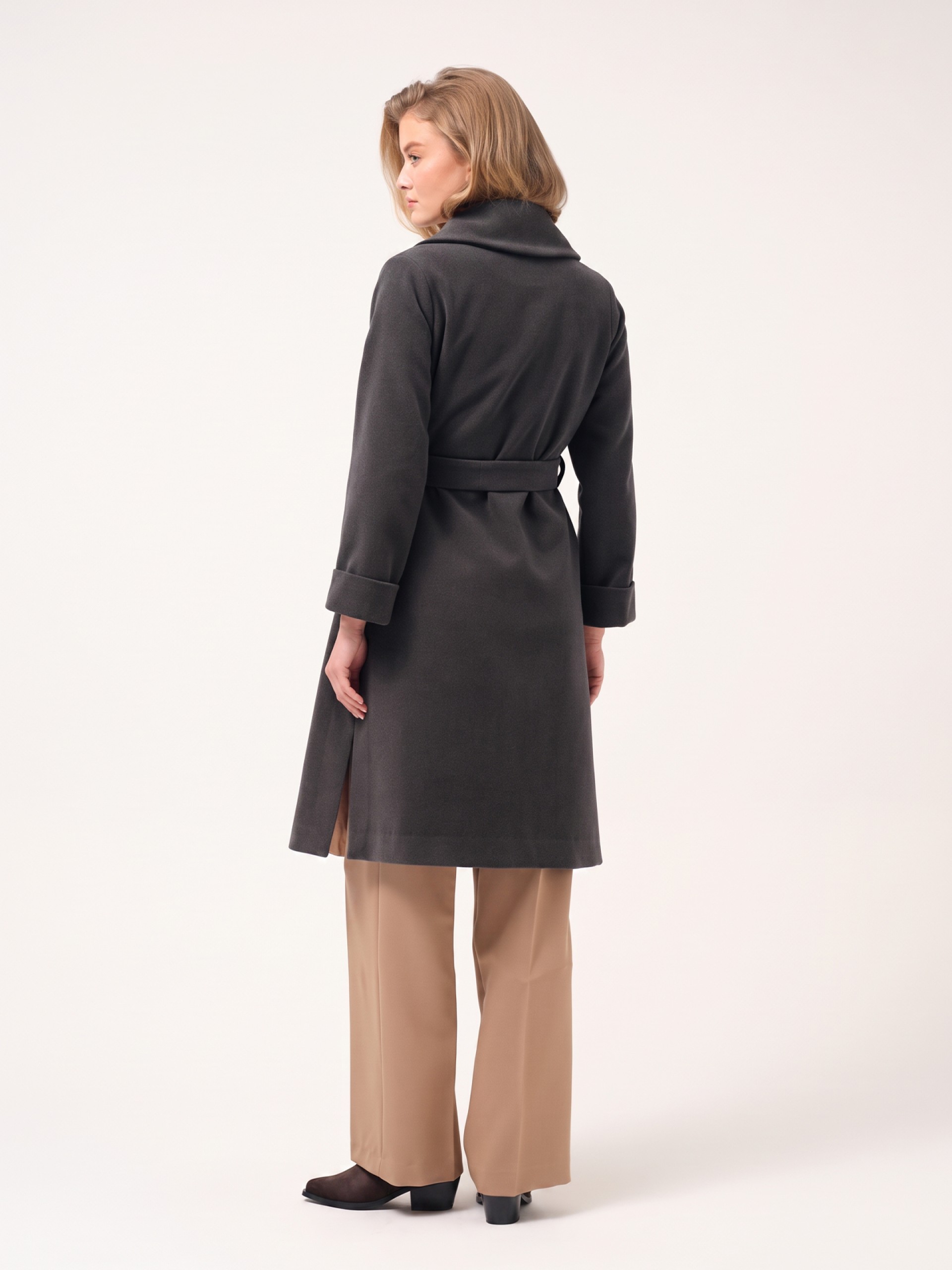 Midi robe coat