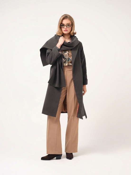 Midi robe coat