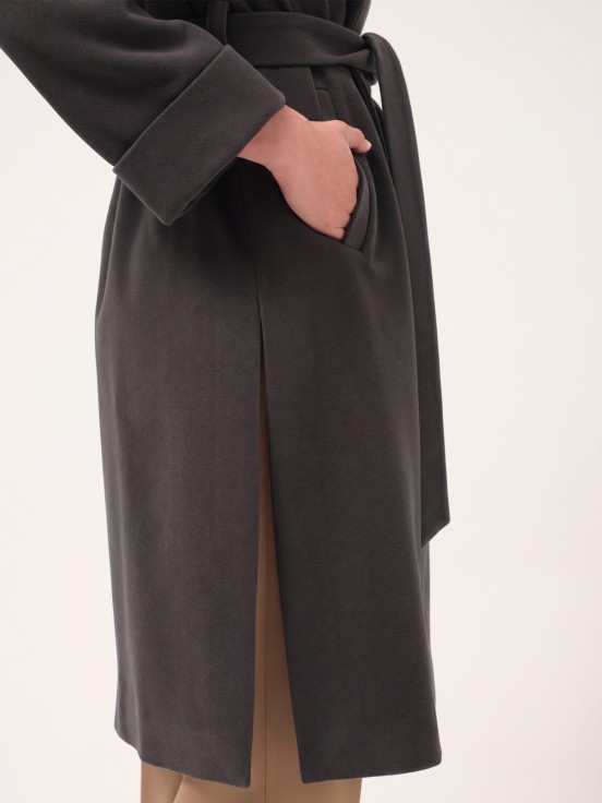 Midi robe coat