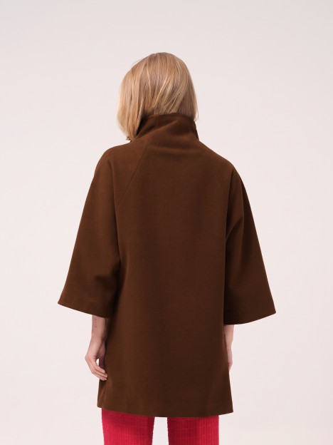 Midi coat with high collar Midi coat with high collar